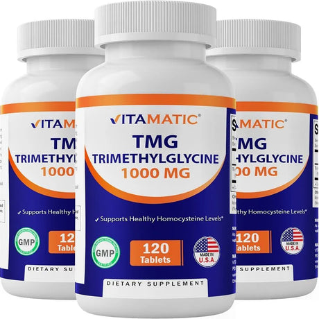 VITAMATIC - Vitamatic TMG 1000Mg. 120 Tabletas 3 Pack - The Red Vitamin MX - Suplementos Alimenticios - {{ shop.shopifyCountryName }}