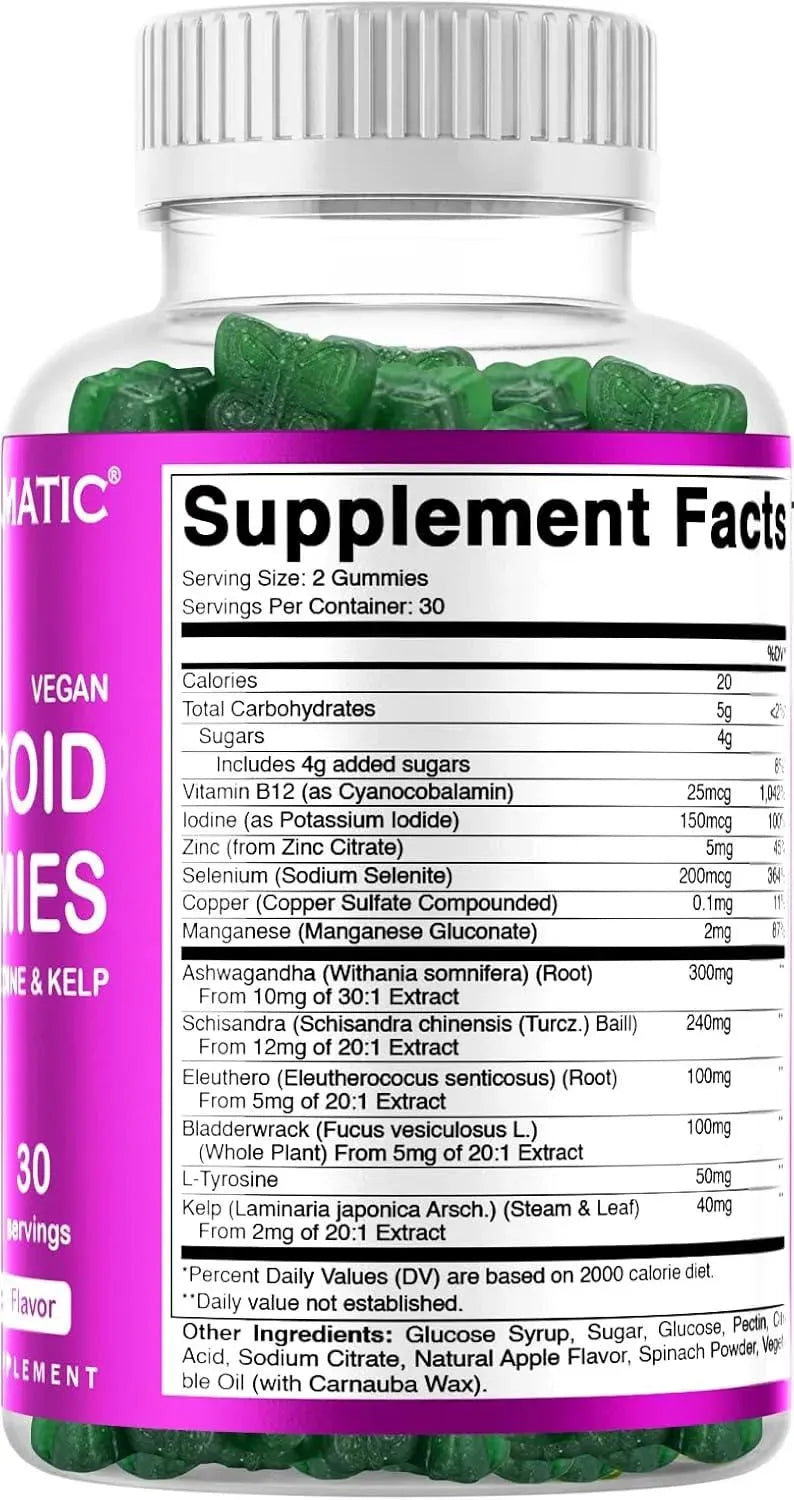 VITAMATIC - Vitamatic Vegan Thyroid Support Gummies with Iodine & Kelp 60 Gomitas 2 Pack - The Red Vitamin MX - Suplementos Alimenticios - {{ shop.shopifyCountryName }}