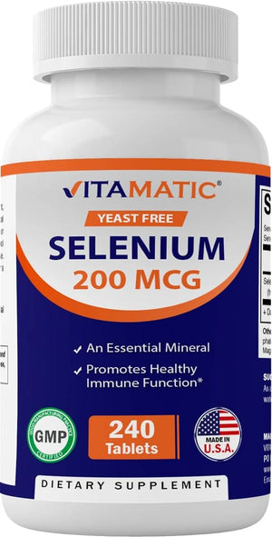 VITAMATIC - Vitamatic Yeast Free Selenium 200mcg 240 Tabletas - The Red Vitamin MX - Suplementos Alimenticios - {{ shop.shopifyCountryName }}