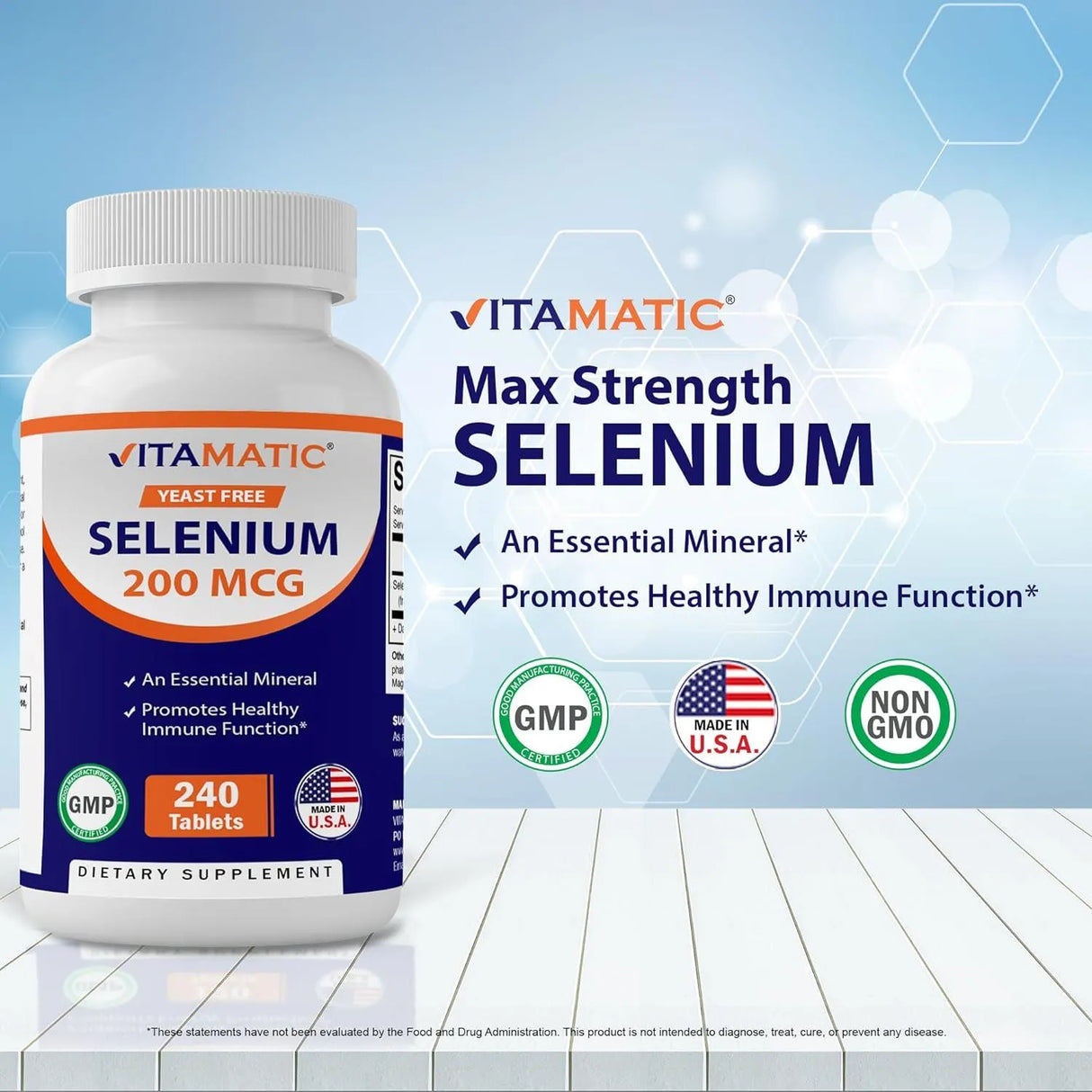 VITAMATIC - Vitamatic Yeast Free Selenium 200mcg 240 Tabletas - The Red Vitamin MX - Suplementos Alimenticios - {{ shop.shopifyCountryName }}