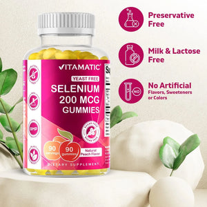 VITAMATIC - Vitamatic Yeast Free Selenium Gummies 200mcg 90 Gomitas - The Red Vitamin MX - Suplementos Alimenticios - {{ shop.shopifyCountryName }}