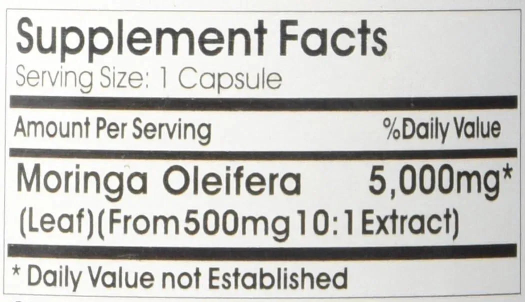 VITAMINS BECAUSE - Vitamins Because Your Worth It Moringa Oleifera 5000Mg. 180 Capsulas - The Red Vitamin MX - Suplementos Alimenticios - {{ shop.shopifyCountryName }}