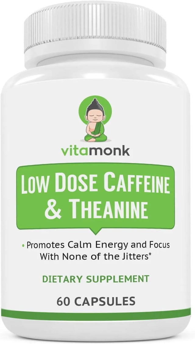 VITAMONK - VitaMonk Low Dose Caffeine and Theanine 60 Capsulas - The Red Vitamin MX - Suplementos Alimenticios - {{ shop.shopifyCountryName }}