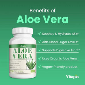 VITAPIA - Vitapia Aloe Vera 1000Mg. 1000Mg. 120 Capsulas - The Red Vitamin MX - Suplementos Alimenticios - {{ shop.shopifyCountryName }}