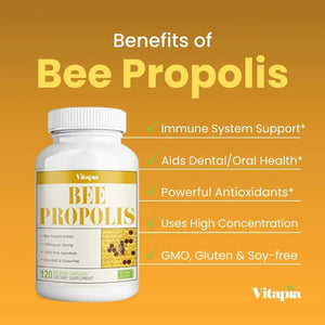 VITAPIA - Vitapia Bee Propolis 1000Mg. 120 Capsulas - The Red Vitamin MX - Suplementos Alimenticios - {{ shop.shopifyCountryName }}