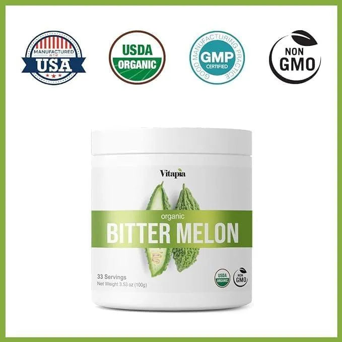 VITAPIA - Vitapia Organic Bitter Melon Fruit 10:1 Extract Powder 100Gr. - The Red Vitamin MX - Suplementos Alimenticios - {{ shop.shopifyCountryName }}