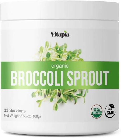 VITAPIA - Vitapia Organic Broccoli Sprout Powder High in Sulforaphane 33 Servicios 100Gr. - The Red Vitamin MX - Suplementos Alimenticios - {{ shop.shopifyCountryName }}