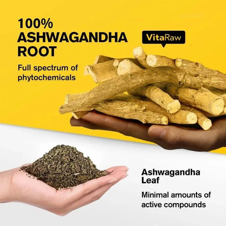 VITARAW - VitaRaw Organic Ashwagandha 2200Mg. 90 Capsulas - The Red Vitamin MX - Suplementos Alimenticios - {{ shop.shopifyCountryName }}
