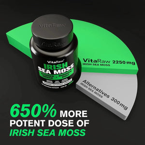 VITARAW - VitaRaw Organic Irish Sea Moss 2400Mg. 120 Capsulas - The Red Vitamin MX - Suplementos Alimenticios - {{ shop.shopifyCountryName }}