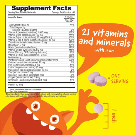VITAWORKS - VitaWorks Kids Multivitamin 120 Tabletas Masticables - The Red Vitamin MX - Suplementos Alimenticios - {{ shop.shopifyCountryName }}