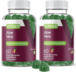 VITEEY - Viteey Aloe Vera Supplement Gummies 50Mg. 60 Gomitas 2 Pack - The Red Vitamin MX - Suplementos Alimenticios - {{ shop.shopifyCountryName }}