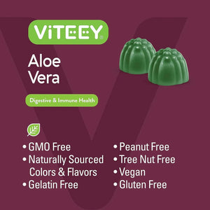 VITEEY - Viteey Aloe Vera Supplement Gummies 50Mg. 60 Gomitas 2 Pack - The Red Vitamin MX - Suplementos Alimenticios - {{ shop.shopifyCountryName }}