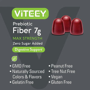 VITEEY - Viteey Prebiotic Fiber Gummies for Adults 90 Gomitas 2 Pack - The Red Vitamin MX - Suplementos Alimenticios - {{ shop.shopifyCountryName }}