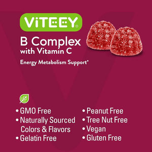 VITEEY - Viteey Vitamin B Complex 120 Gomitas - The Red Vitamin MX - Suplementos Alimenticios - {{ shop.shopifyCountryName }}