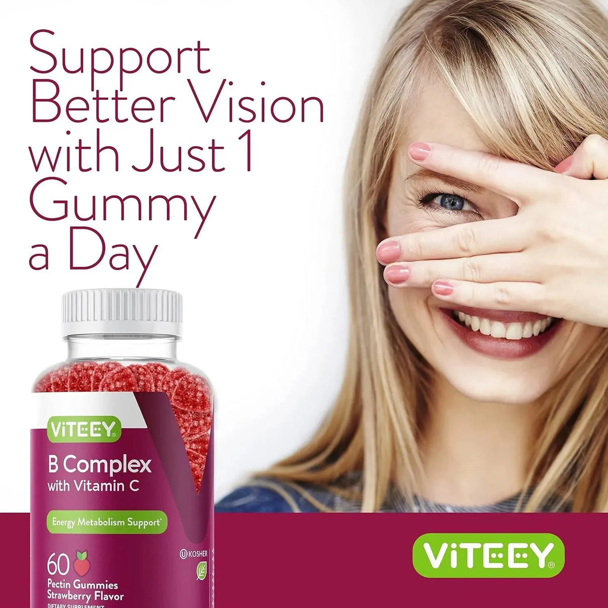 VITEEY - Viteey Vitamin B Complex 120 Gomitas - The Red Vitamin MX - Suplementos Alimenticios - {{ shop.shopifyCountryName }}