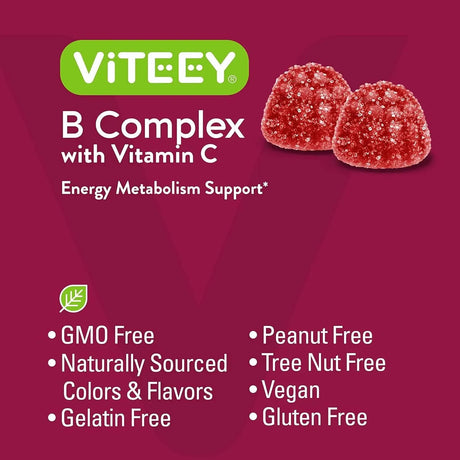 VITEEY - Viteey Vitamin B Complex 60 Gomitas - The Red Vitamin MX - Suplementos Alimenticios - {{ shop.shopifyCountryName }}