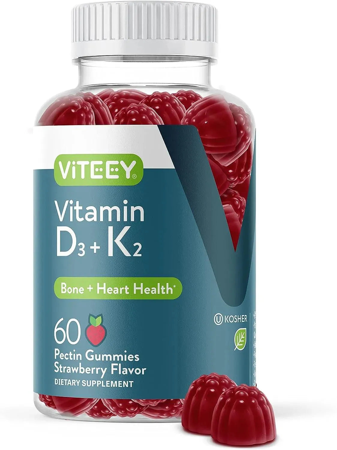 VITEEY - Viteey Vitamin D3 + K2 Gummies 60 Gomitas - The Red Vitamin MX - Suplementos Alimenticios - {{ shop.shopifyCountryName }}