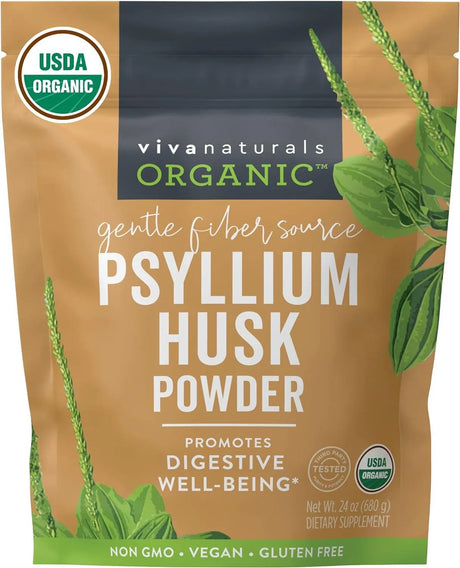 VIVA NATURALS - Viva Naturals Organic Psyllium Husk Powder 680Gr. - The Red Vitamin MX - Suplementos Alimenticios - {{ shop.shopifyCountryName }}