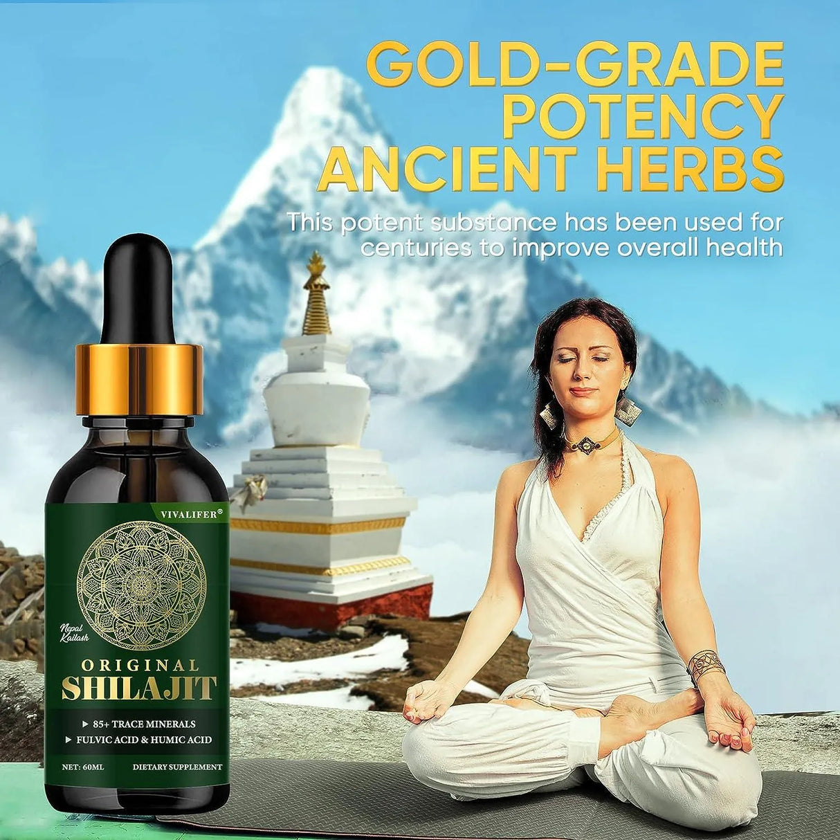 VIVALIFER - VIVALIFER Himalayan Shilajit Resin Liquid Drops 60Ml. - The Red Vitamin MX - Suplementos Alimenticios - {{ shop.shopifyCountryName }}