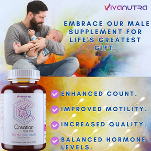 VIVANUTRA - VIVANUTRA Creation Male Fertility Supplement and Volume Increaser 120 Tabletas - The Red Vitamin MX - Suplementos Alimenticios - {{ shop.shopifyCountryName }}