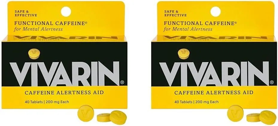 Vivarin Caffeine Pills 200Mg. 40 Tabletas 2 Pack – The Red Vitamin MX