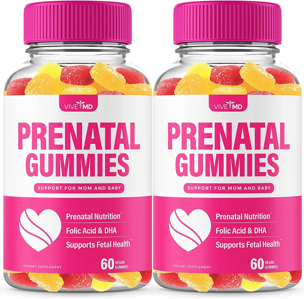 VIVE MD - VIVE MD Prenatal Vitamin Gummies with DHA and Folic Acid 120 Gomitas - The Red Vitamin MX - Suplementos Alimenticios - {{ shop.shopifyCountryName }}