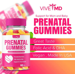 VIVE MD - VIVE MD Prenatal Vitamin Gummies with DHA and Folic Acid 120 Gomitas - The Red Vitamin MX - Suplementos Alimenticios - {{ shop.shopifyCountryName }}