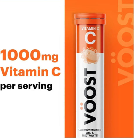 VOOST - Voost Vitamin C with Zinc and Electrolytes 1000Mg. 40 Tabletas Efervescentes - The Red Vitamin MX - Suplementos Alimenticios - {{ shop.shopifyCountryName }}