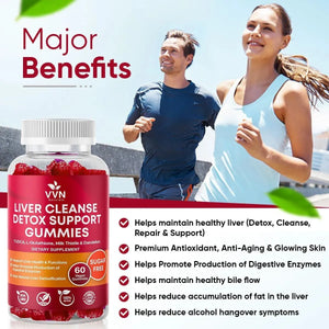 VVNATURALS - VVNaturals Sugar-Free 26-in-1 Liver Cleanse Detox & Repair 60 Gomitas - The Red Vitamin MX - Suplementos Alimenticios - {{ shop.shopifyCountryName }}