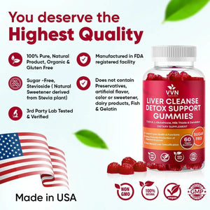 VVNATURALS - VVNaturals Sugar-Free 26-in-1 Liver Cleanse Detox & Repair 60 Gomitas - The Red Vitamin MX - Suplementos Alimenticios - {{ shop.shopifyCountryName }}