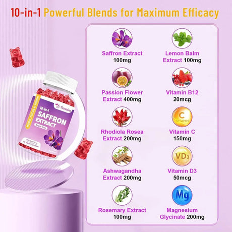 VZOXAINS - VZOXAINS Saffron Extract Gummies 60 Gomitas 2 Pack - The Red Vitamin MX - Suplementos Alimenticios - {{ shop.shopifyCountryName }}