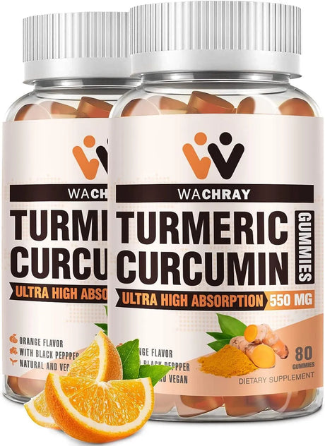 WACHRAY - WACHRAY Turmeric Curcumin Gummies 550Mg. 160 Gomitas - The Red Vitamin MX - Suplementos Alimenticios - {{ shop.shopifyCountryName }}