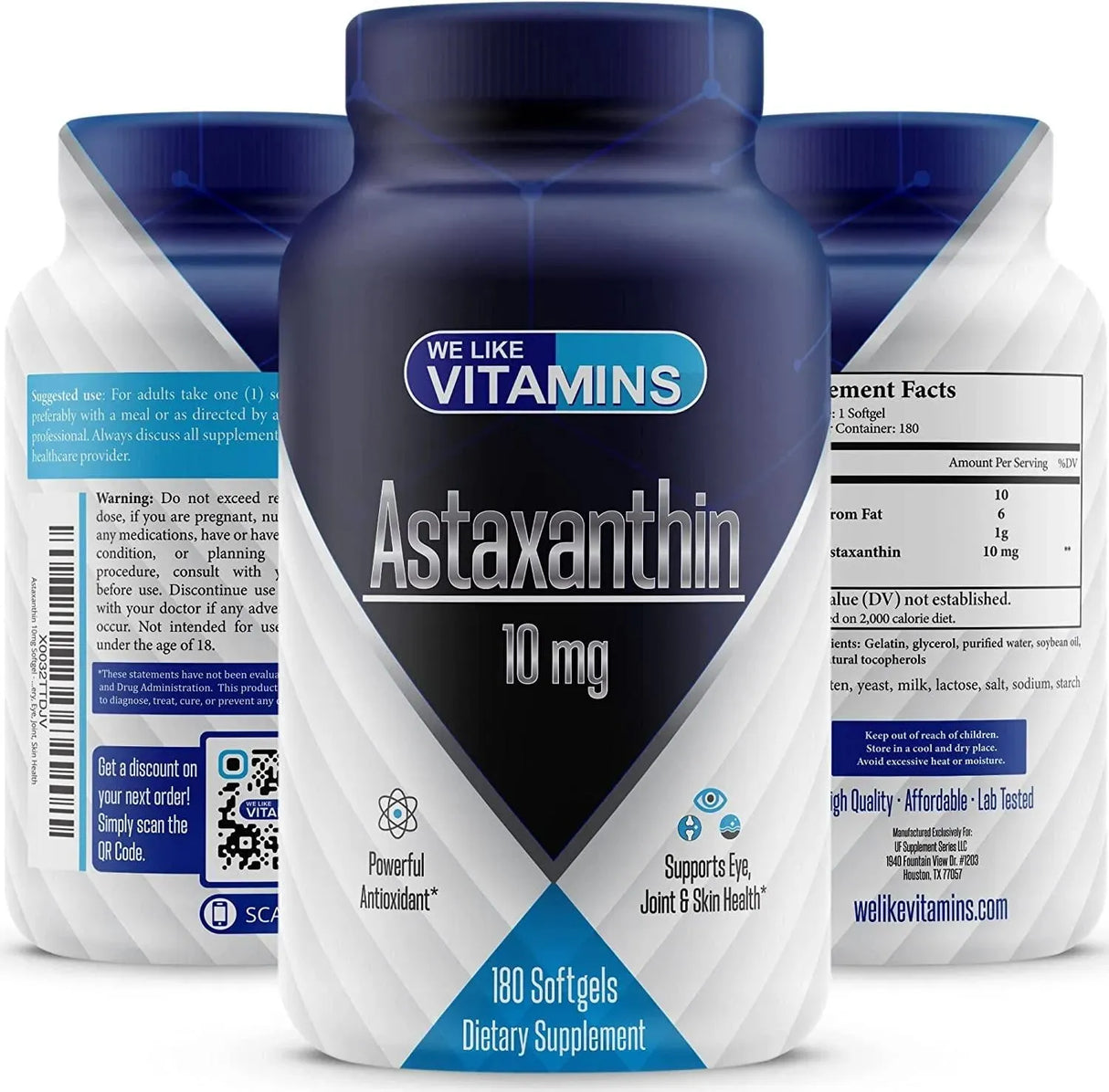 WE LIKE VITAMINS - We Like Vitamins Astaxanthin 10Mg. 180 Capsulas Blandas - The Red Vitamin MX - Suplementos Alimenticios - {{ shop.shopifyCountryName }}