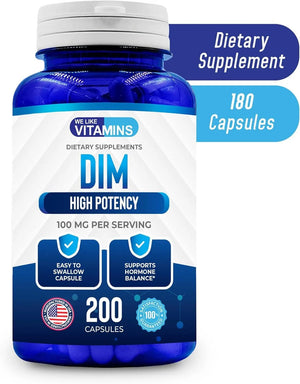 WE LIKE VITAMINS - We Like Vitamins DIM 100Mg. 200 Capsulas - The Red Vitamin MX - Suplementos Alimenticios - {{ shop.shopifyCountryName }}