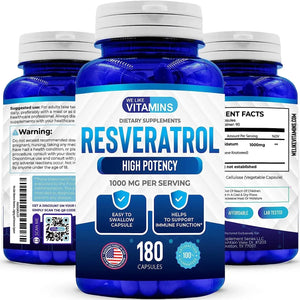 WE LIKE VITAMINS - We Like Vitamins Resveratrol 1000Mg. 180 Capsulas - The Red Vitamin MX - Suplementos Alimenticios - {{ shop.shopifyCountryName }}
