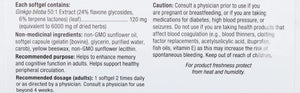 WEBBER NATURALS - Webber naturals Ginkgo Biloba 120Mg. 300 Capsulas Blandas - The Red Vitamin MX - Suplementos Alimenticios - {{ shop.shopifyCountryName }}