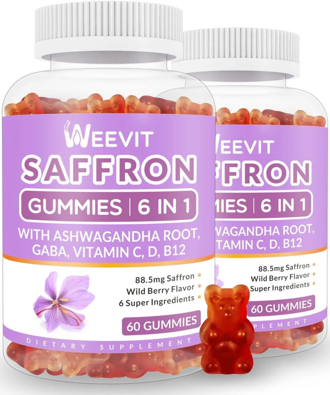 WEEVIT - WEEVIT Saffron Gummies 88.5Mg. 60 Gomitas 2 Pack - The Red Vitamin MX - Suplementos Alimenticios - {{ shop.shopifyCountryName }}