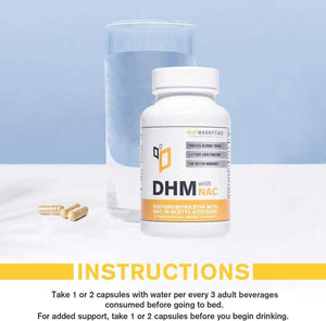 WELESSENTIALS - WELESSENTIALS Dihydromyricetin DHM with NAC 650Mg. 60 Capsulas - The Red Vitamin MX - Suplementos Alimenticios - {{ shop.shopifyCountryName }}