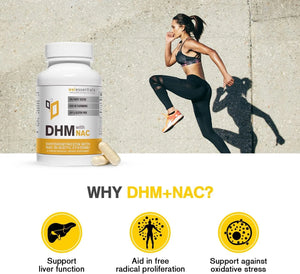 WELESSENTIALS - WELESSENTIALS Dihydromyricetin DHM with NAC 650Mg. 60 Capsulas - The Red Vitamin MX - Suplementos Alimenticios - {{ shop.shopifyCountryName }}