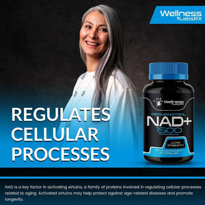 WELLNESS LABSRX - Wellness Labsrx NAD+ Resveratrol 1500Mg. 90 Capsulas - The Red Vitamin MX - Suplementos Alimenticios - {{ shop.shopifyCountryName }}