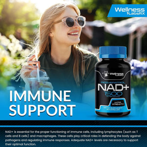 WELLNESS LABSRX - Wellness Labsrx NAD+ Resveratrol 1500Mg. 90 Capsulas - The Red Vitamin MX - Suplementos Alimenticios - {{ shop.shopifyCountryName }}