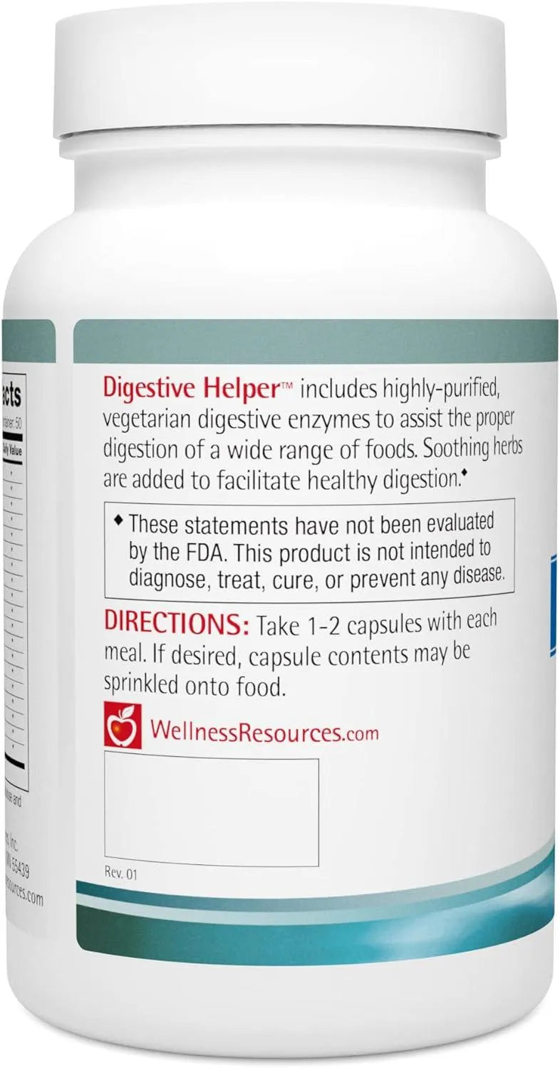 WELLNESS RESOURCES - Wellness Resources Digestive Helper 100 Capsulas - The Red Vitamin MX - Suplementos Alimenticios - {{ shop.shopifyCountryName }}