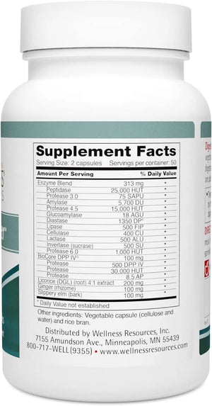 WELLNESS RESOURCES - Wellness Resources Digestive Helper 100 Capsulas - The Red Vitamin MX - Suplementos Alimenticios - {{ shop.shopifyCountryName }}