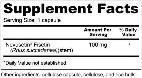 WELLNESS RESOURCES - Wellness Resources Fisetin 100Mg. 90 Capsulas - The Red Vitamin MX - Suplementos Alimenticios - {{ shop.shopifyCountryName }}