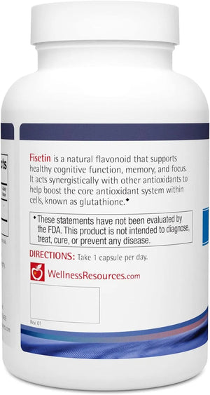 WELLNESS RESOURCES - Wellness Resources Fisetin 100Mg. 90 Capsulas - The Red Vitamin MX - Suplementos Alimenticios - {{ shop.shopifyCountryName }}