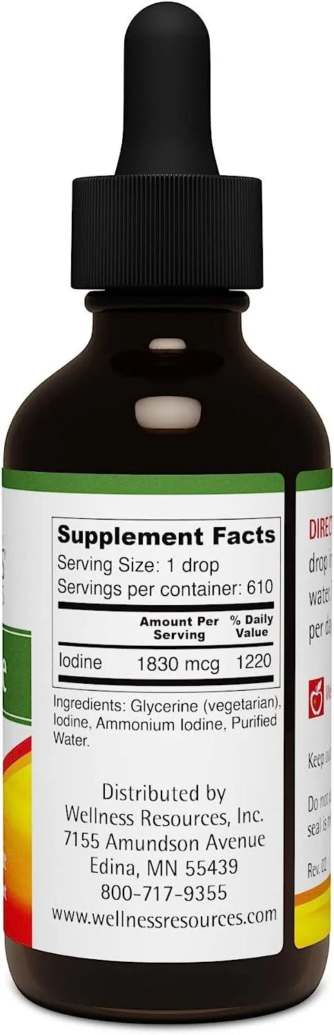 WELLNESS RESOURCES - Wellness Resources Iosol Iodine High Potency Water-Soluble Liquid 1 Fl. Oz. - The Red Vitamin MX - Suplementos Alimenticios - {{ shop.shopifyCountryName }}