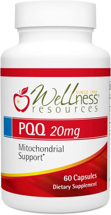 WELLNESS RESOURCES - Wellness Resources PQQ 20Mg. 60 Capsulas - The Red Vitamin MX - Suplementos Alimenticios - {{ shop.shopifyCountryName }}