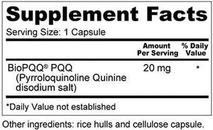 WELLNESS RESOURCES - Wellness Resources PQQ 20Mg. 60 Capsulas - The Red Vitamin MX - Suplementos Alimenticios - {{ shop.shopifyCountryName }}