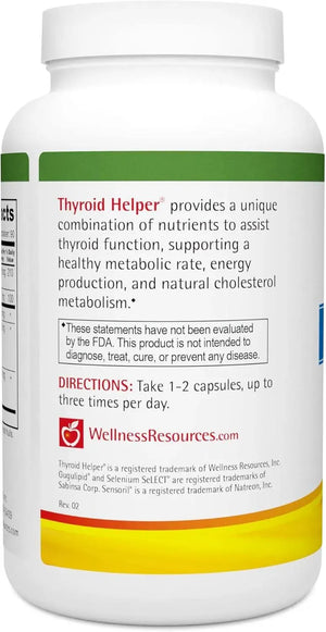 WELLNESS RESOURCES - Wellness Resources Thyroid Helper 180 Capsulas - The Red Vitamin MX - Suplementos Alimenticios - {{ shop.shopifyCountryName }}