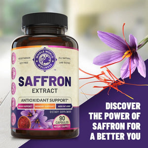 WHOLE WORLD WELLNESS - Whole World Wellness 100% Pure Saffron Extract 90 Capsulas - The Red Vitamin MX - Suplementos Alimenticios - {{ shop.shopifyCountryName }}